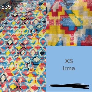 LuLaRoe Irma Size XS. Soft and stretchy BNWT